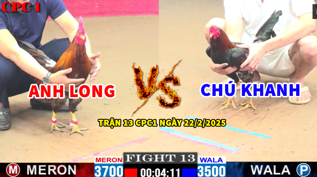 TRẬN 13 CPC1 NGÀY 22/2/2025 - CHÚ KHANH CHỢ LÁCH VS ANH LONG 4 trận 13 cpc1 ngày 22/2/2025 hôm nay chú khanh vs anh long