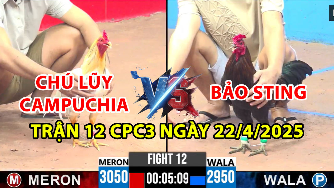 TRẬN 12 CPC3 NGÀY 22/4/2025 - ANH BẢO STING BAO BỒ ĐÁ TIỀN LỚN 7 trận 12 cpc3 ngày 22/4/2025 hôm nay giữa bảo sting vs chú lũy cpc
