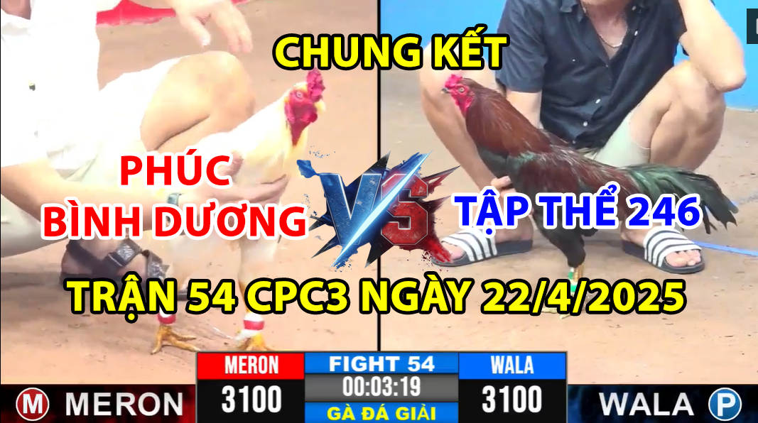 TRẬN 54 CPC3 NGÀY 22/4/2025 - CHÚC PHÚC BÌNH DƯƠNG VÔ ĐỊCH CPC3 7 trận 54 cpc3 ngày 22/4/2025 hôm nay diễn ra giữa chú phúc bình dương và tập thể 246