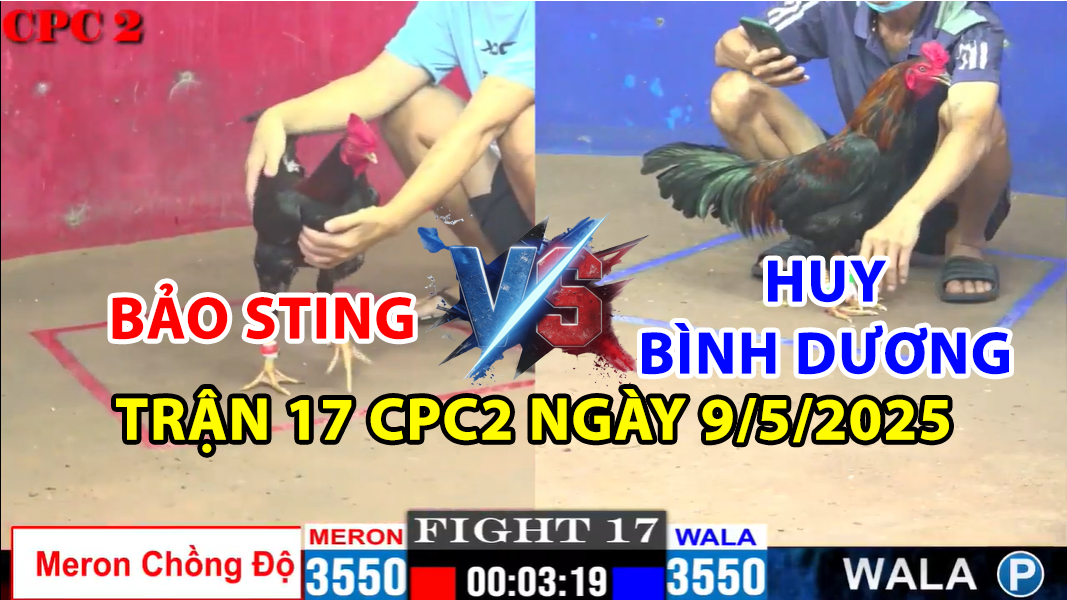TRẬN 17 CPC2 NGÀY 9/5/2025 - BẢO STING CHỒNG ĐỘ KHÔNG THÀNH CÔNG 3 trận 17 cpc2 ngày 9/5/2025 hôm nay giữa bảo sting và huy bình dương