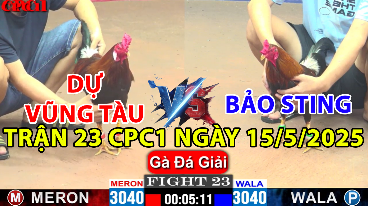 TRẬN 23 CPC1 NGÀY 15/5/2025 - BẢO STING VÀ DỰ VŨNG TÀU ĐÁ GIẢI 9 trận 23 cpc1 ngày 15/5/2025 hôm nay giữa bảo sting và dự vũng tàu