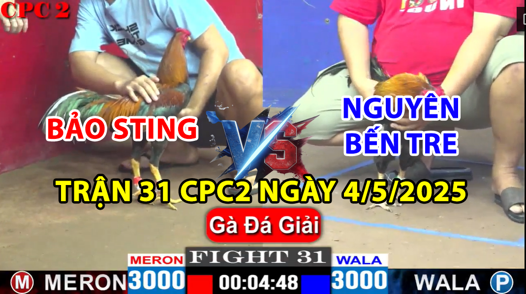TRẬN 31 CPC2 NGÀY 4/5/2025 - ANH BẢO STING VS NGUYÊN BẾN TRE 5 trận 31 cpc2 ngày 4/5/2025 hôm nay giữa bảo sting và nguyên bến tre