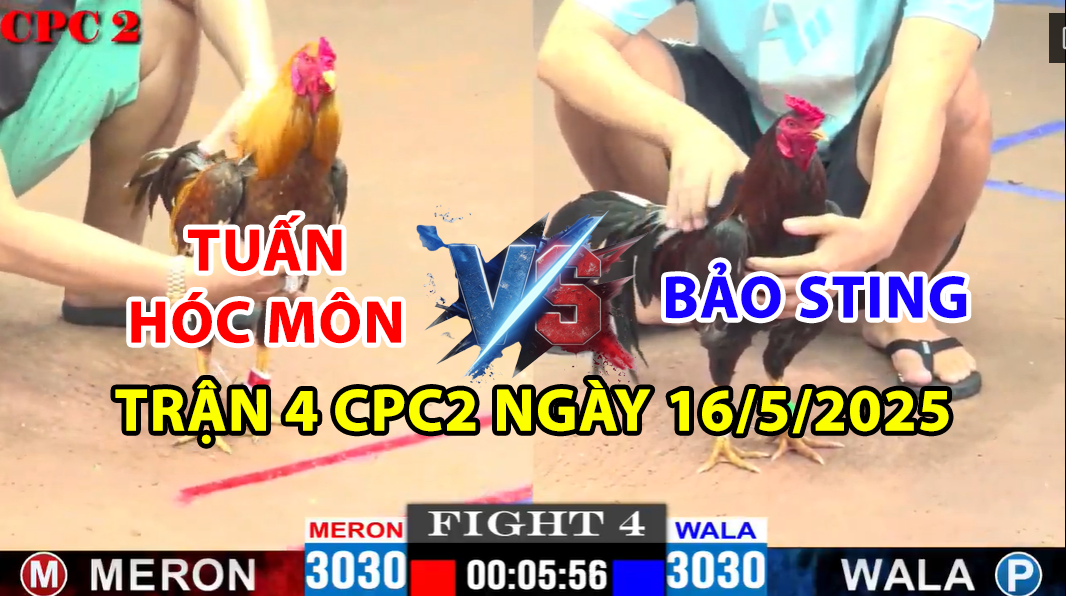 TRẬN 4 CPC2 NGÀY 16/5/2025 - ANH BẢO STING VS TUẤN HÓC MÔN 6 trận 4 cpc2 ngày 16/5/2025 hôm nay giữa bảo sting và tuấn hóc môn