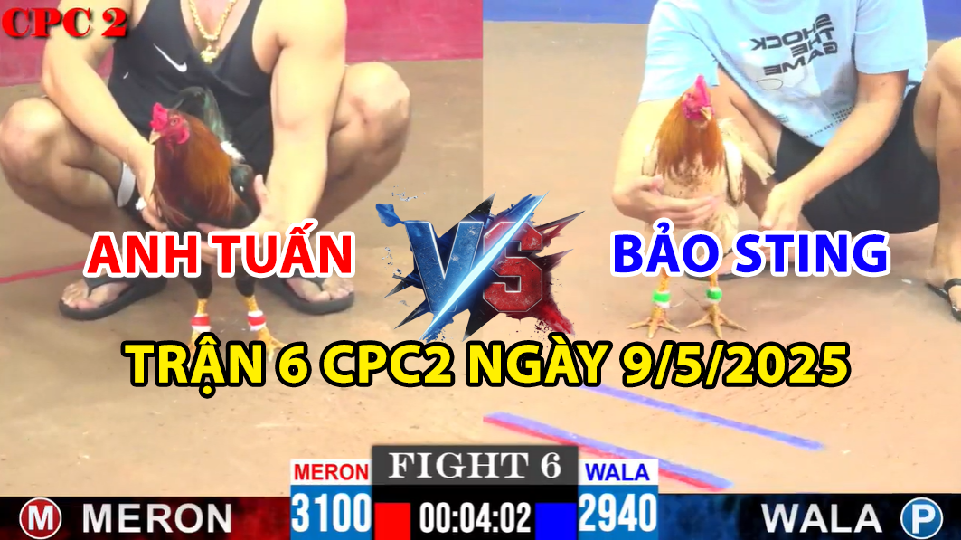 TRẬN 6 CPC2 NGÀY 9/5/2025 - ANH BẢO STING LẠI LỤM ANH TUẤN NỐT NHẠC 8 trận 6 cpc2 ngày 9/5/2025 hôm nay giữa bảo sting và anh tuấn