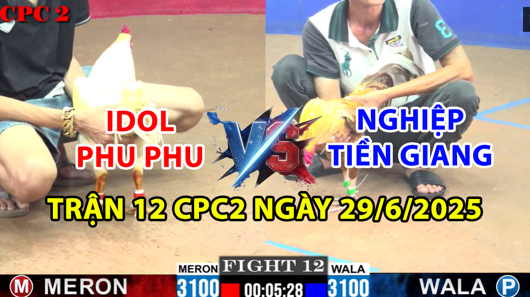 TRẬN 12 CPC2 NGÀY 29/6/2025 - PHU PHU VS NGHIỆP TIỀN GIANG 5 trận 12 cpc2 ngày 29/6/2025 hôm nay giữa phu phu và nghiệp tiền giang