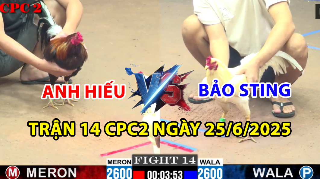 TRẬN 14 CPC2 NGÀY 25/6/2025 - ANH HIẾU VS BẢO STING MÁY DẬP 5 trận 14 cpc2 ngày 25/6/2025 hôm nay giữa anh hiếu và bảo sting