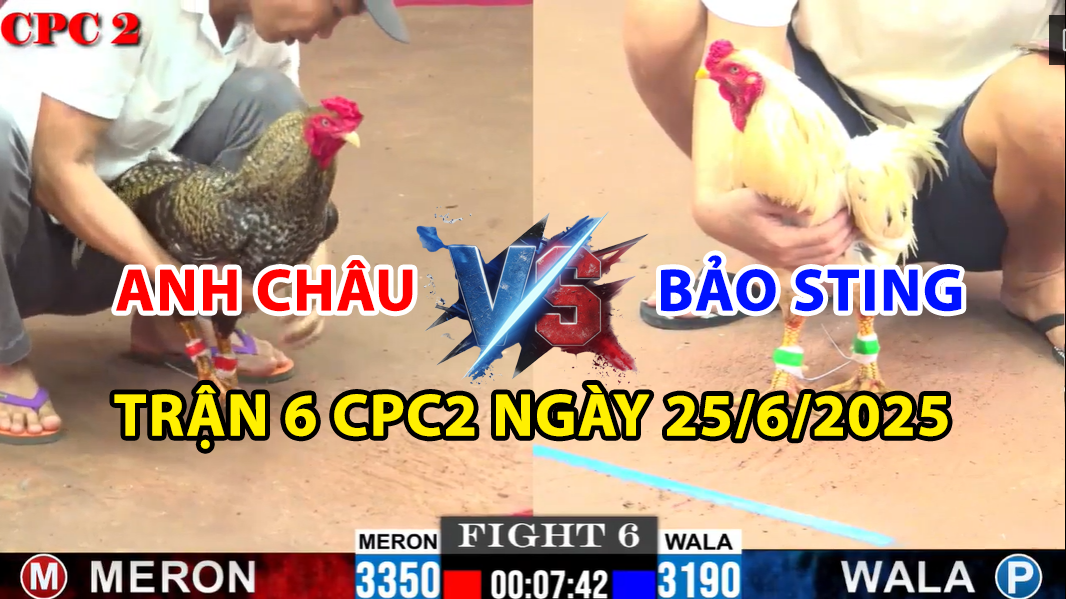 TRẬN 6 CPC2 NGÀY 25/6/2025 - ANH CHÂU VS BẢO STING PHẢN KÈO ĐẲNG CẤP 8 trận 6 cpc2 ngày 25/6/2025 hôm nay giữa anh châu vs bảo sting