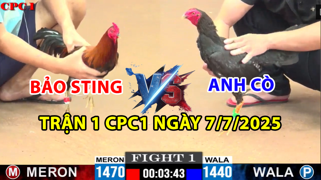 TRẬN 1 CPC1 NGÀY 7/7/2025 - ANH BẢO STING VS ANH CÒ 9 trận 1 cpc1 ngày 7/7/2025 hôm nay giữa bảo sting vs anh cò