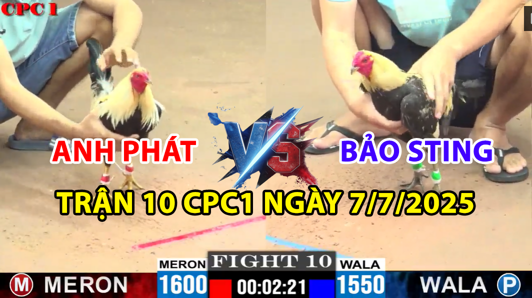 TRẬN 10 CPC1 NGÀY 7/7/2025 - BẢO STING VS ANH PHÁT 2 CHUỐI NHƯ 1 5 trận 10 cpc1 ngày 7/7/2025 hôm nay giữa bảo sting vs anh phát