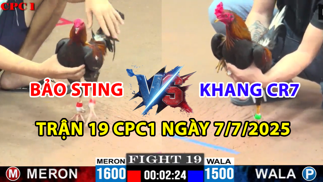 TRẬN 19 CPC1 NGÀY 7/7/2025 - BẢO STING ĐỐI ĐẦU KHANG CR7 BAY NGAY XỔ 100 2 trận 19 cpc1 ngày 7/7/2025 hôm nay giữa bảo sting vs khang cr7
