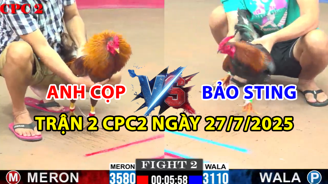 TRẬN 2 CPC2 NGÀY 27/7/2025 - ANH BẢO STING ĐỐI ĐẦU ANH CỌP 5 trận 2 cpc2 ngày 27/7/2025 hôm nay giữa bảo sting vs anh cọp