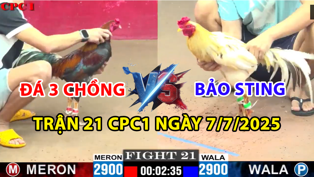 TRẬN 21 CPC1 NGÀY 7/7/2025 - BƯỚM HIỆU ANH BẢO STING BAY BỒ 1 trận 21 cpc1 ngày 7/7/2025 hôm nay giữa bảo sting và đá 3 chồng