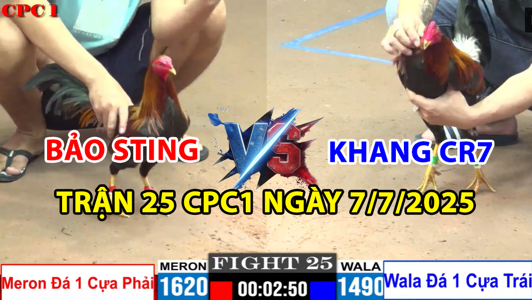 TRẬN 25 CPC1 NGÀY 7/7/2025 - ANH BẢO STING TIẾP TỤC ĐỐI ĐÙA KHANG CR7 9 trận 25 cpc1 ngày 7/7/2025 hôm nay giữa bảo sting vs khang cr7