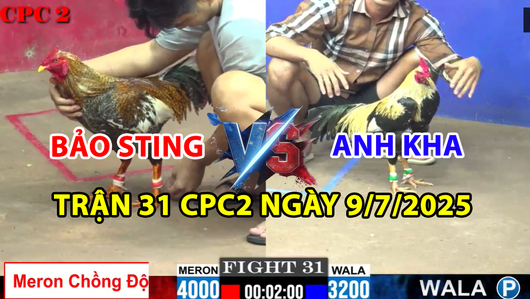 TRẬN 31 CPC2 NGÀY 9/7/2025 - CÚ CHỒNG ĐỘ TIỀN TỎI CỦA BẢO STING RỚT NÀI 1 trận 31 cpc2 ngày 9/7/2025 hôm nay giữa bảo sting vs anh kha