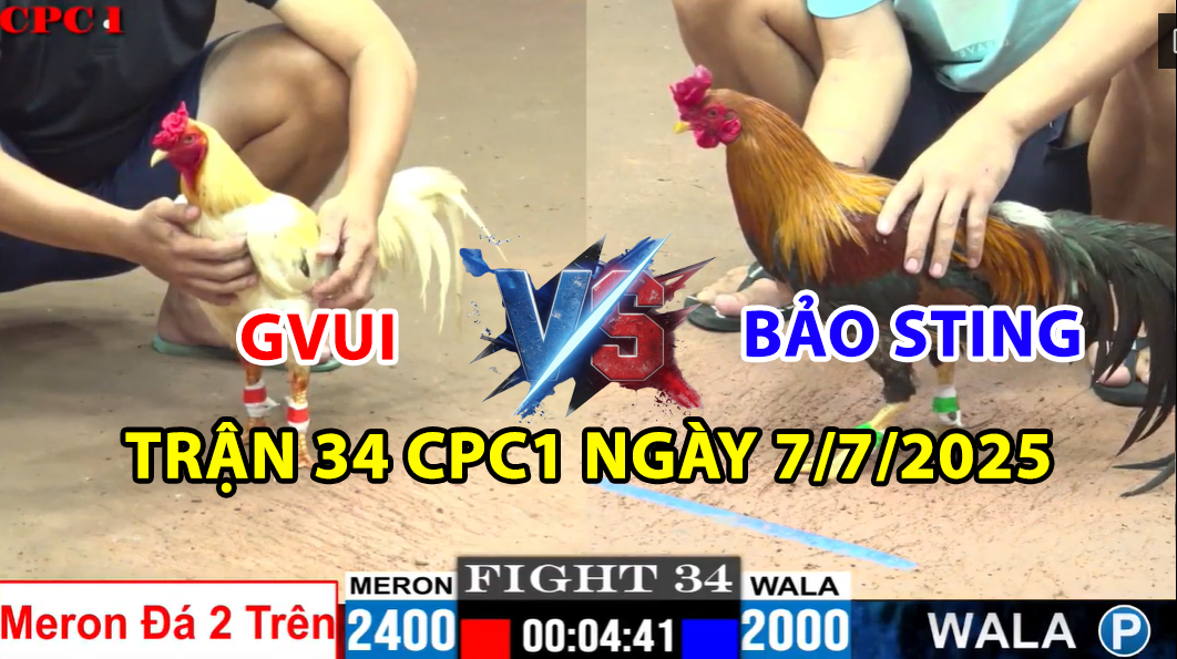 TRẬN 34 CPC1 NGÀY 7/7/2025 - BẢO STING CHẤP ĐỐI THỦ HƠN 4 CHẤM 7 trận 34 cpc1 ngày 7/7/2025 hôm nay giữa bảo sting vs gvui