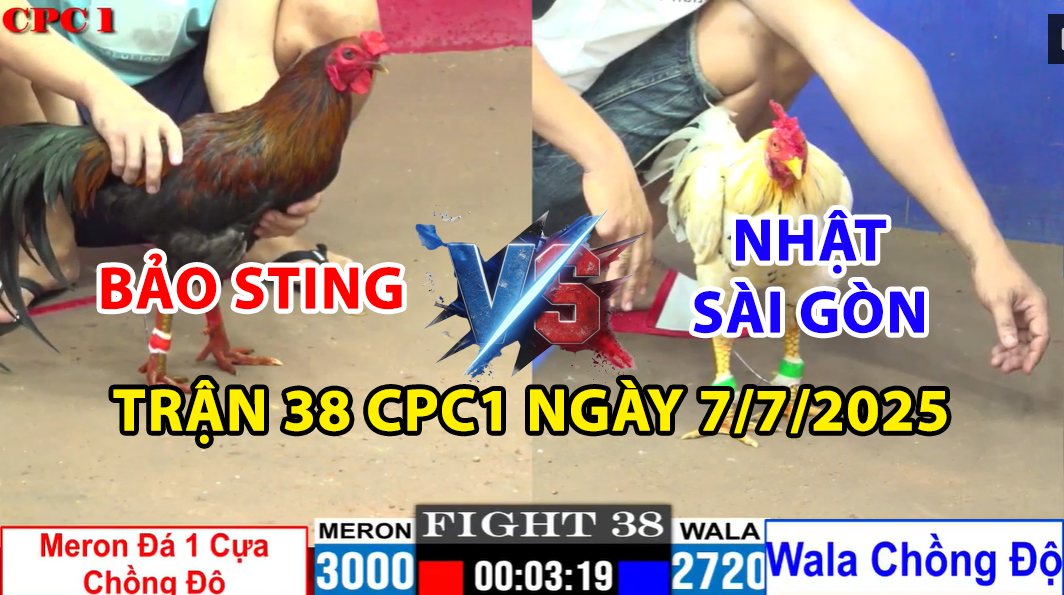 TRẬN 38 CPC1 NGÀY 7/7/2025 - QUE ĐÁ 1 CỰA CHỒNG ĐỘ CỦA BẢO STING RỚT NÀI 6 trận 38 cpc1 ngày 7/7/2025 hôm nay giữa bảo sting vs nhật sài gòn