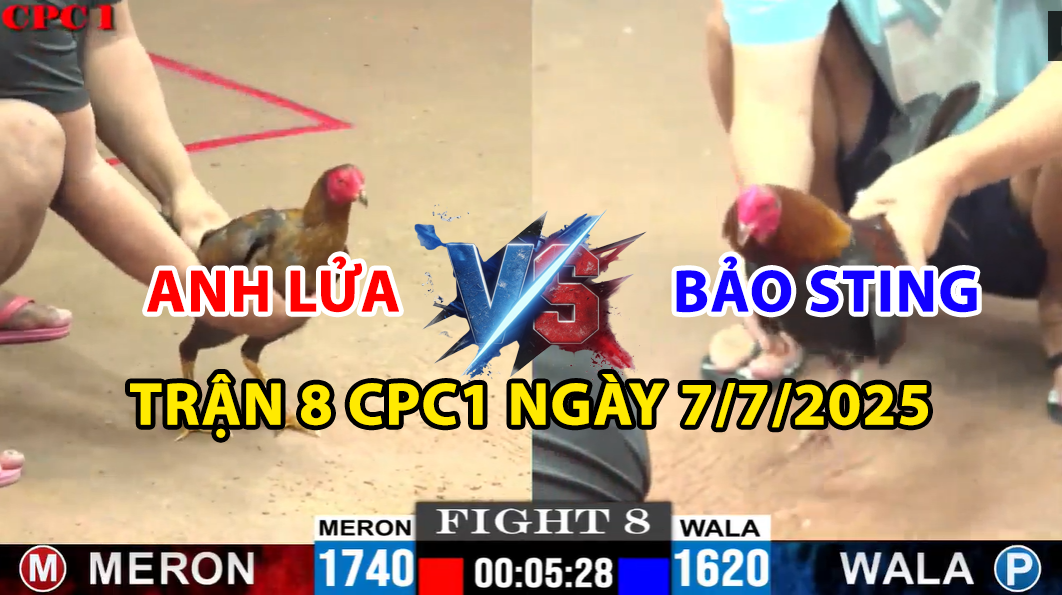 TRẬN 8 CPC1 NGÀY 7/7/2025 - BẢO STING VS ANH LỬA XỔ 100 7 trận 8 cpc1 ngày 7/7/2025 hôm nay giữa anh lửa và bảo sting