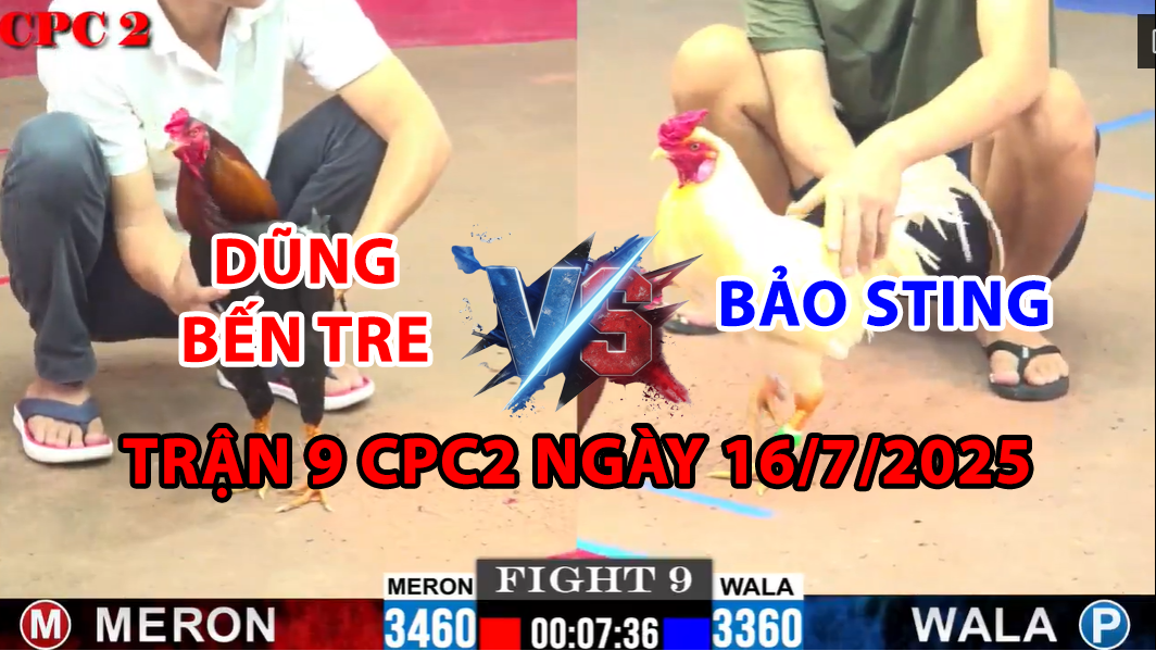 TRẬN 9 CPC2 NGÀY 16/7/2025 - DŨNG BẾN TRE ĐỐI ĐẦU BẢO STING 5 trận 9 cpc2 ngày 16/7/2025 hôm nay giữa bảo sting và dũng bến tre