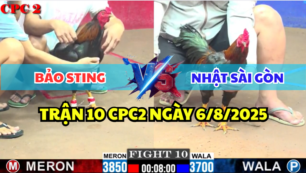 TRẬN 10 CPC2 NGÀY 6/8/2025 - ANH BẢO STING VS ANH NHẬT SÀI GÒN 9 trận 10 cpc2 ngày 6/8/2025 hôm nay giữa bảo sting và nhật sài gòn