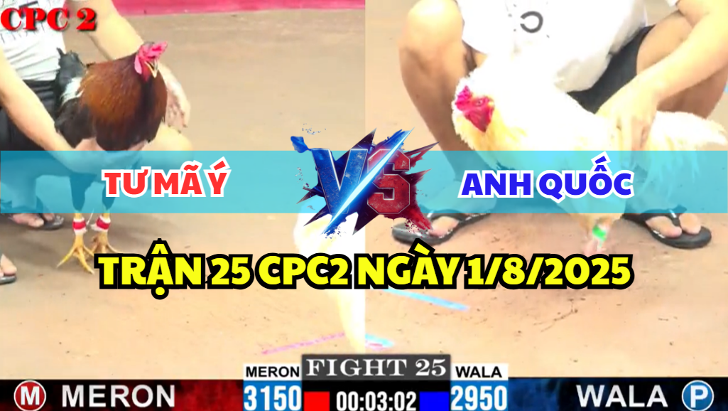 TRẬN 25 CPC2 NGÀY 1/8/2025 - IDOL BẢO STING THẢ GÀ GIÚP THÌ LẠI LỤM 5 trận 25 cpc2 ngày 1/8/2025 hôm nay giữa tư mã ý và anh quốc, anh bảo sting thả gà giúp