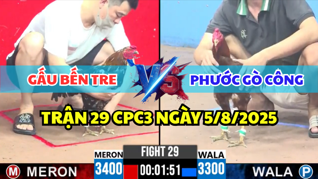 TRẬN 29 CPC3 NGÀY 5/8/2025 - ANH GẤU BẾN TRE VS ANH PHƯỚC GÒ CÔNG XỔ NHẸ 50 7 trận 29 cpc3 ngày 5/8/2025 hôm nay giữa gấu bến tre vs phước gò công