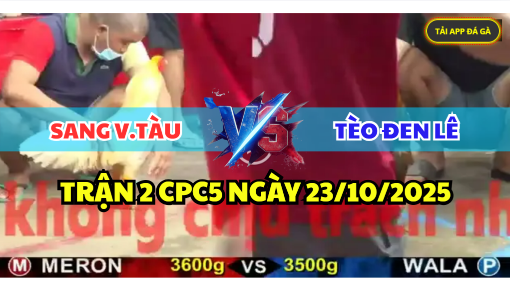 TRẬN 2 CPC5 NGÀY 23/10/2025 - ANH SANG VŨNG TÀU VS TÈO ĐEN LÊ 8 trận 2 cpc5 ngày 23/10/2025 hôm nay